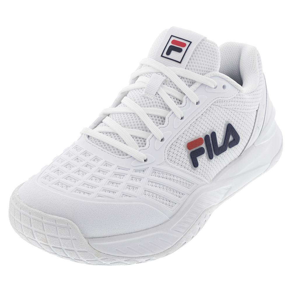 Women's Axilus 3 Tennis Shoes White and Navy Footwear Fila