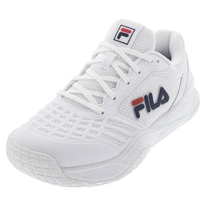 Women's Axilus 3 Tennis Shoes White and Navy Footwear Fila