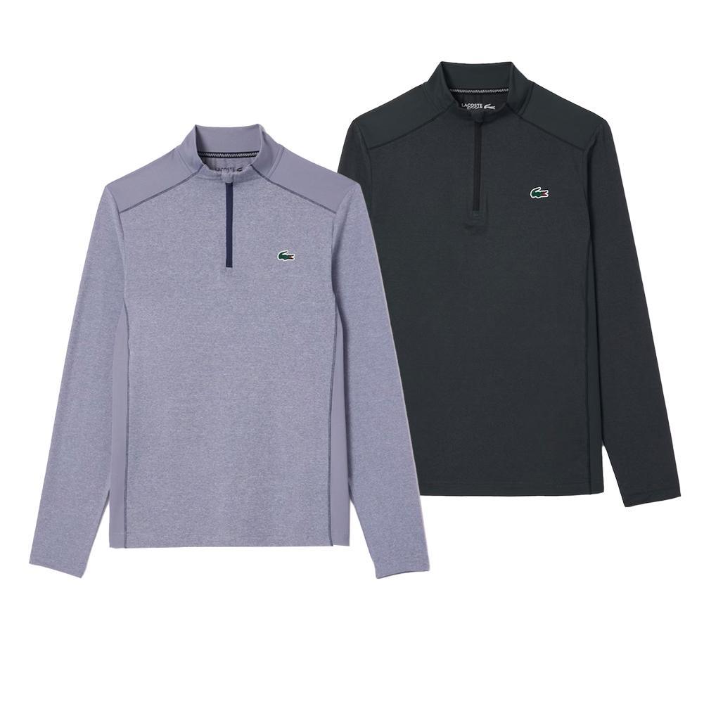 Men`s Sport Ultra-Dry Stretch 1/4 Zip Tennis Jacket Apparel Lacoste