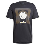 Men's Arc De Ball Graphic Tennis Tee Black Adidas