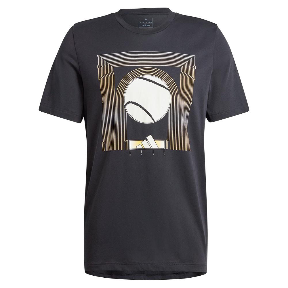 Men's Arc De Ball Graphic Tennis Tee Black Adidas