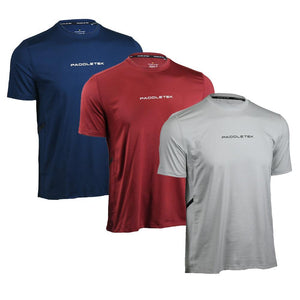 Men's Performance Short Sleeve Tennis Top Apparel Paddletek
