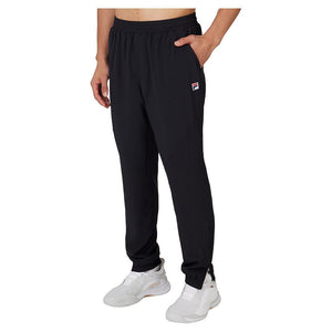 Men's Woven Court Tennis Track Pant Black Apparel Fila