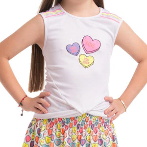Girl's Candy Crush Tennis Tank Multicolor Apparel Lucky In Love