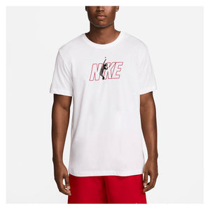 Men's Dri-fit Tennis Tee White Apparel Nike