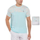 Men's Short Sleeve Performance Checkerboard Block Tennis Crew Apparel Penguin