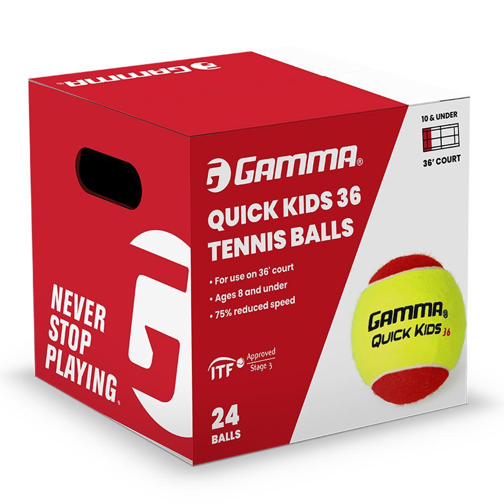 Quick Kids 36 Tennis Balls 24pk Gamma