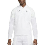 Mens Rafa Dri-Fit Tennis Jacket White and Black Apparel Nike