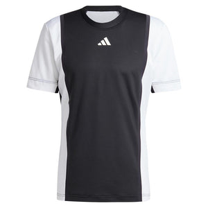 Men's Heat.RDY Freelift Pro Tennis Top Black and White Adidas