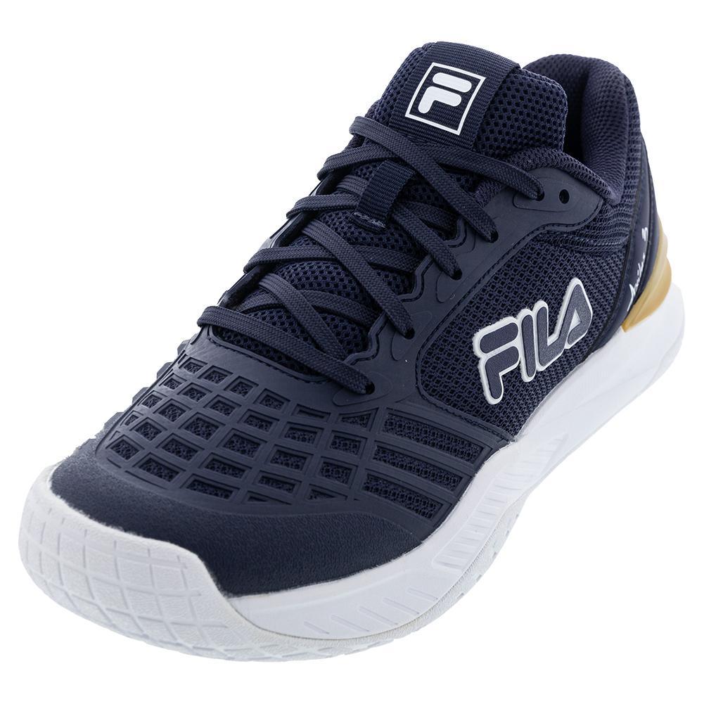 Women's Axilus 3 Tennis Shoes Navy and White Footwear Fila