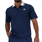 Men's Tournament Tennis Polo Navy Apparel New Balance