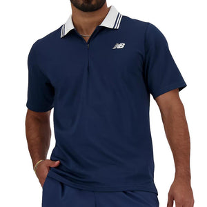 Men's Tournament Tennis Polo Navy Apparel New Balance