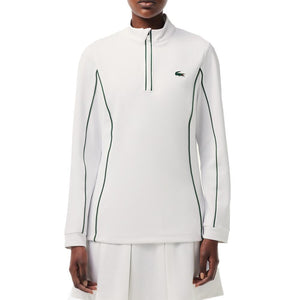Women`s Slim Fit Contrast Sleeve Tennis Jacket Apparel Lacoste