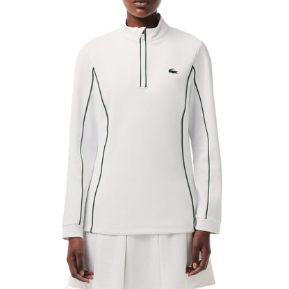 Women`s Slim Fit Contrast Sleeve Tennis Jacket Apparel Lacoste
