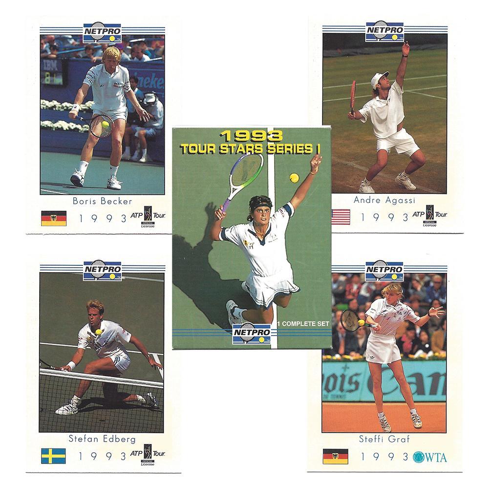 NETPRO Tour Star Tennis Collector Card Set 1993 Memorabilia Netpro