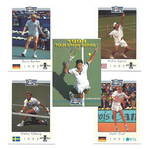 NETPRO Tour Star Tennis Collector Card Set 1993 Memorabilia Netpro