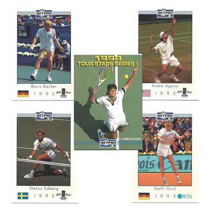 NETPRO Tour Star Tennis Collector Card Set 1993 Memorabilia Netpro