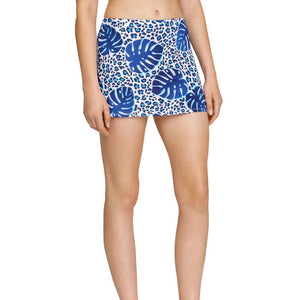 Women's Indra 13.5 Inch Tennis Skort Leo Palm Apparel Tail