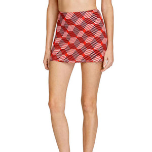 Women's Capri 13.5 Inch Tennis Skort Hexagon Horizon Apparel Tail