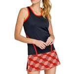 Women's Jinnie Scoop Neck Tennis Tank Paprika Apparel Tail