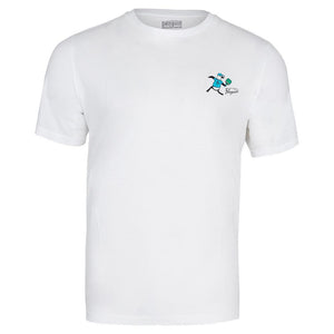 Men's Short Sleeve PB Back Graphic Tennis Top Bright White Apparel Penguin