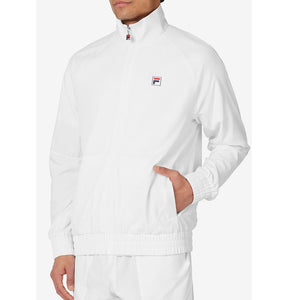 Men's Woven Court Tennis Track Jacket White Apparel Fila
