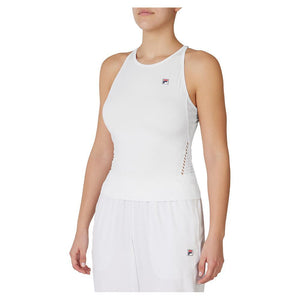 Women's Halter Court Tennis Tank White Apparel Fila