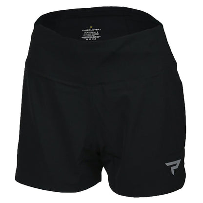 Womens Base Level Performance Tennis Short Black Apparel Paddletek