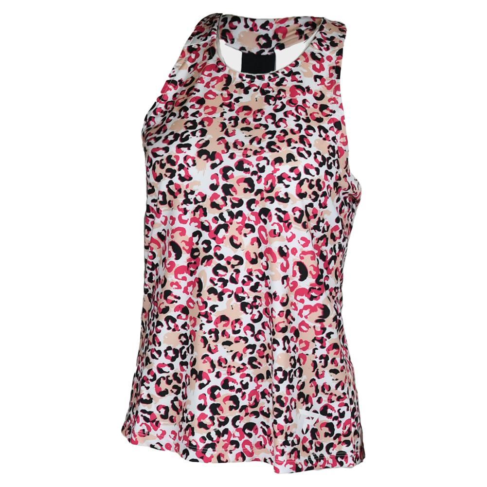 Womens Performance Tennis Tank Cheetah Print Apparel Paddletek