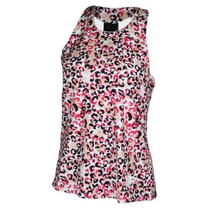 Womens Performance Tennis Tank Cheetah Print Apparel Paddletek