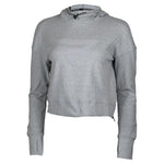 Womens Cropped Fleece Tennis Hoodie Glacier Gray Apparel Paddletek