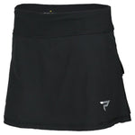 Womens Performance Tennis Skort Black Apparel Paddletek