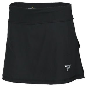 Womens Performance Tennis Skort Black Apparel Paddletek