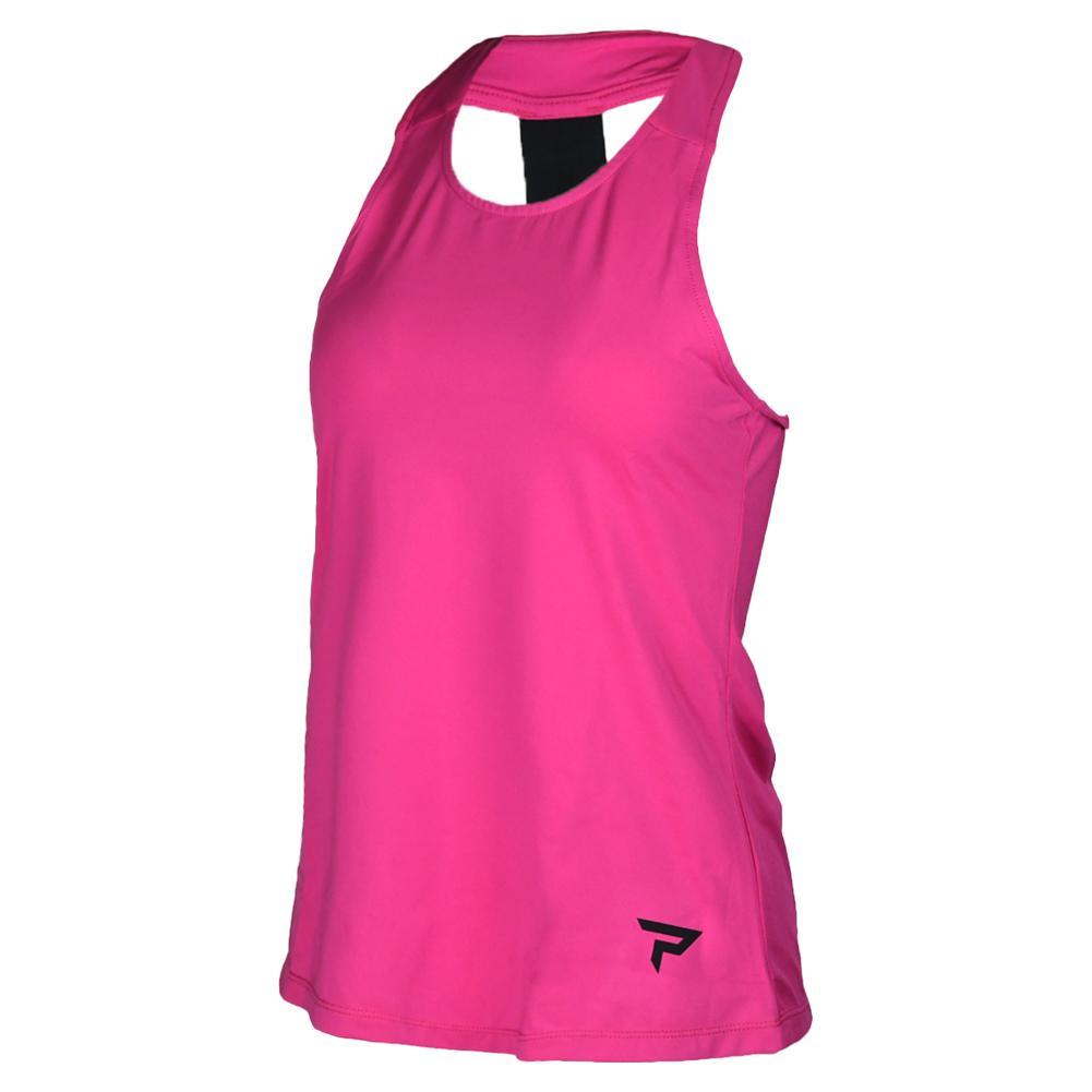 Womens Performance Tennis Tank Fuchsia Apparel Paddletek