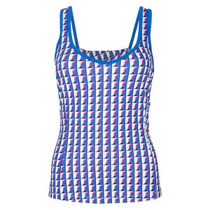 Women's Printed Sweetheart Neckline Tennis Tank with Back Knot Nebulas Apparel Penguin