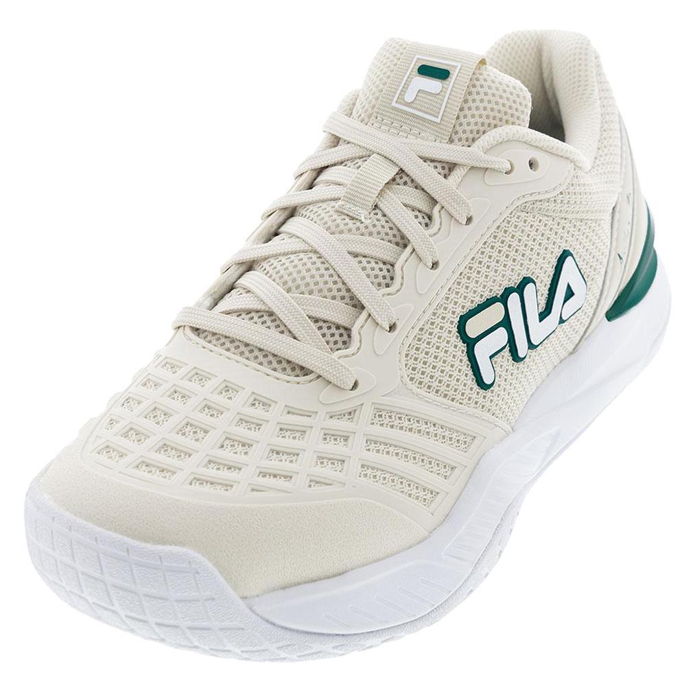 Women's Axilus 3 Tennis Shoes Whitecap Gray and White Footwear Fila