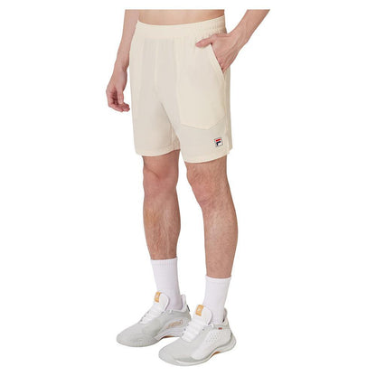 Men's 7 Inch Woven Tennis Court Short Whitecap Gray Apparel Fila