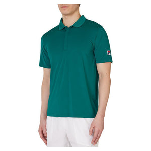 Men's Short Sleeve Tennis Polo Malachite Apparel Fila
