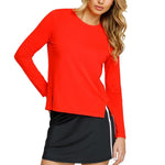 Womens Friday Longsleeve Pickleball Top Flamenco Apparel Spin-It