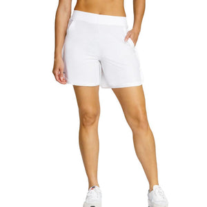 Womens Pickler Pickleball Shorts with Front Hand Pockets Chalk Apparel Spin-It