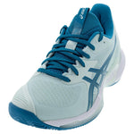 Womens Solution Speed FF 3 Clay Tennis Shoes Soothing Sea and Teal Blue Footwear Asics