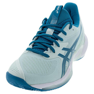 Womens Solution Speed FF 3 Clay Tennis Shoes Soothing Sea and Teal Blue Footwear Asics