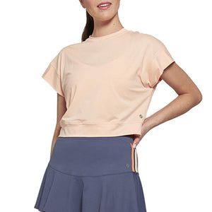 Women's Saturday Tennis Tee Peach Whip Apparel Lija