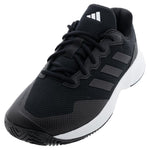 Mens Gamecourt 2 Tennis Shoes Black and White Footwear Adidas