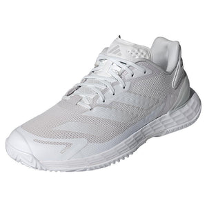 Womens Defiant Speed 2 Tennis Shoes White and Grey One Footwear Adidas