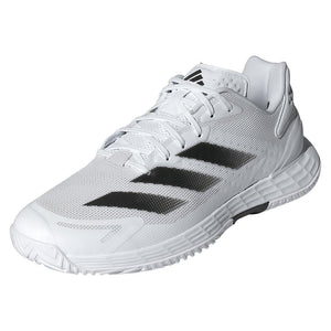 Mens Defiant Speed 2 Tennis Shoes White and Core Black Footwear Adidas
