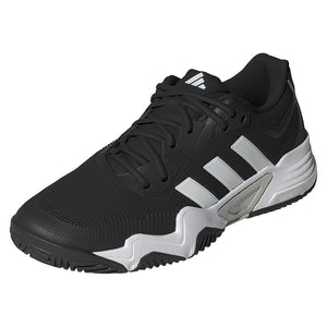 Mens Solematch Control 2 Tennis Shoes Core Black and Silver Metallic Footwear Adidas