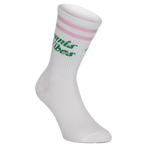 Tennis Vibes Socks Pink and Green Socks Runway Athletics
