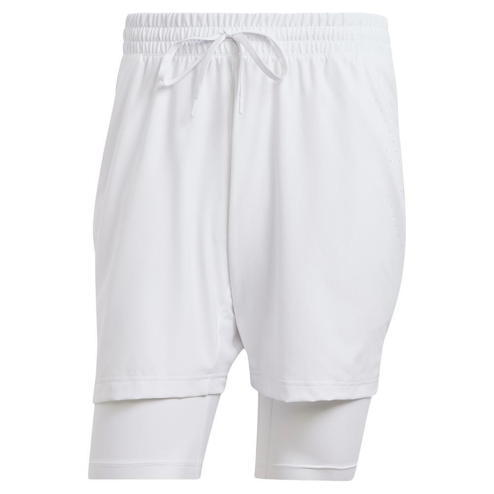 Mens Short and Tight Tennis Set White Apparel Adidas