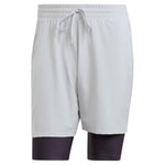 Mens Short and Tight Tennis Set Grey Apparel Adidas